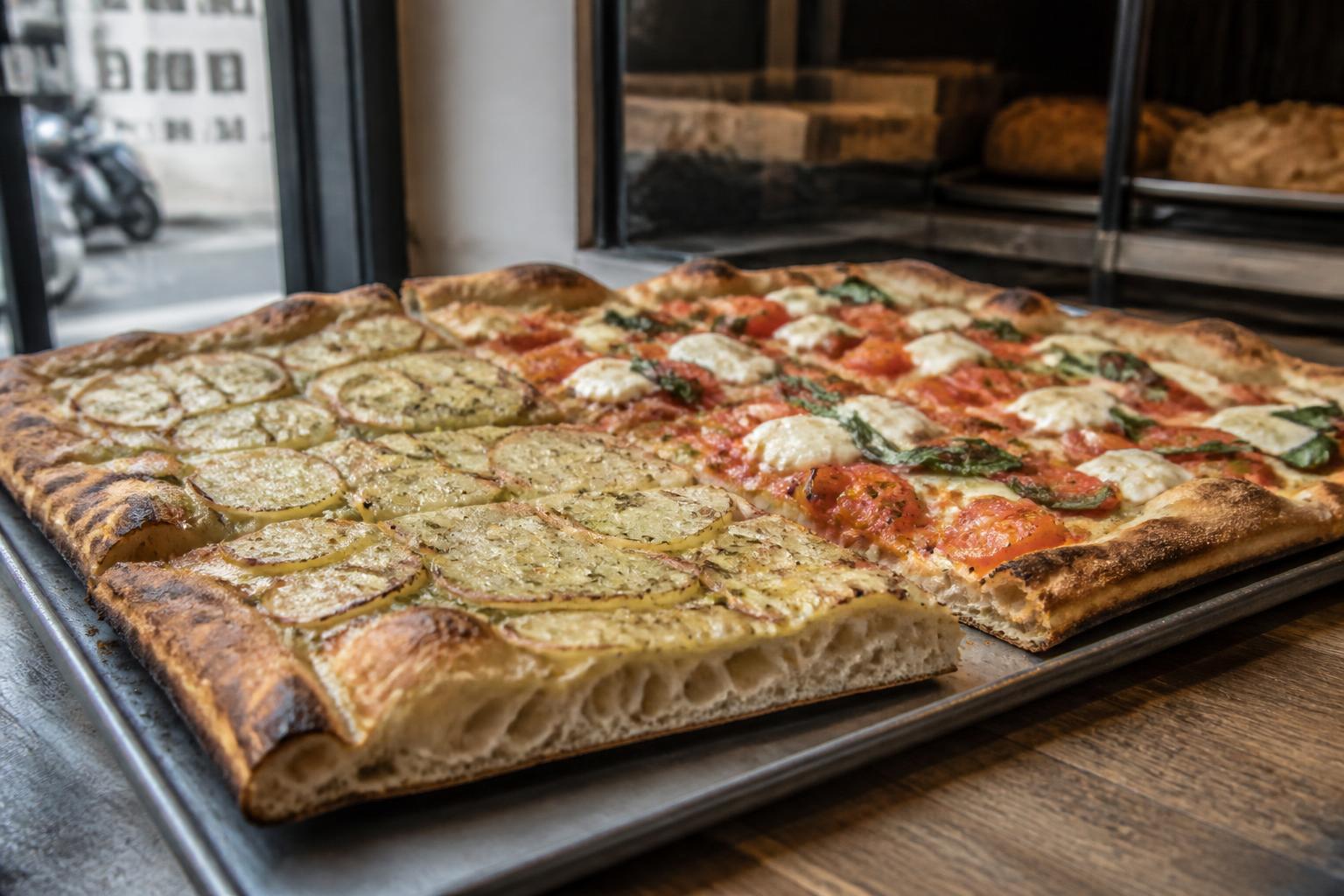 Pizza al Taglio: Rome's High-Hydration Masterpiece