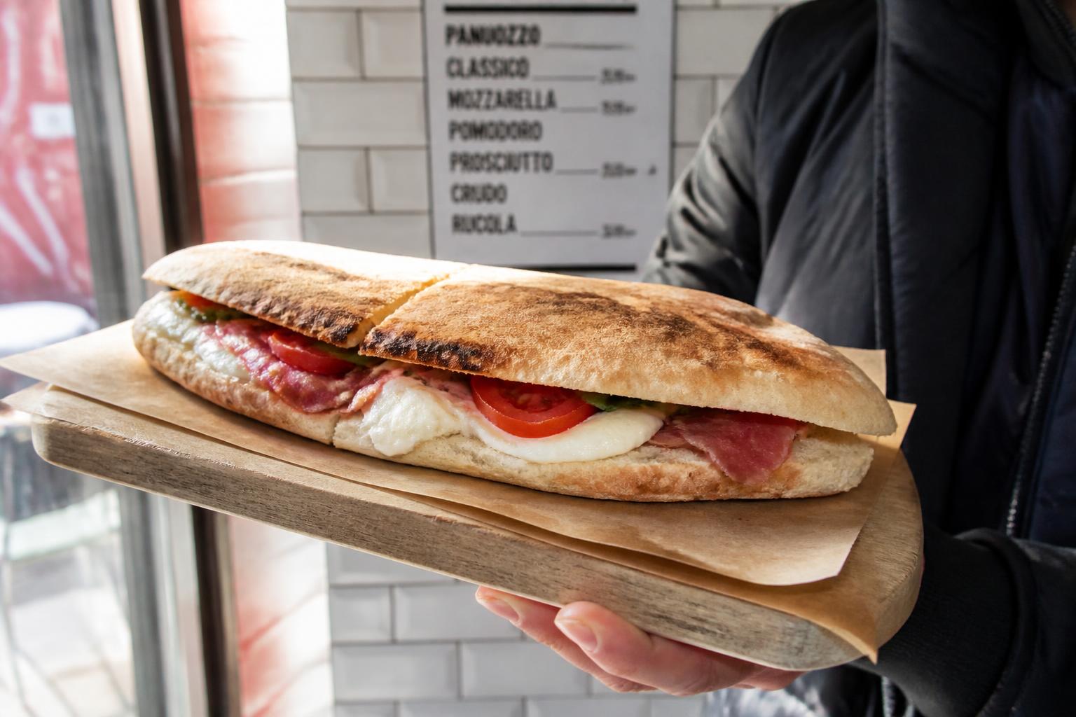 Panuozzo: Campania's Giant Pizza Sandwich
